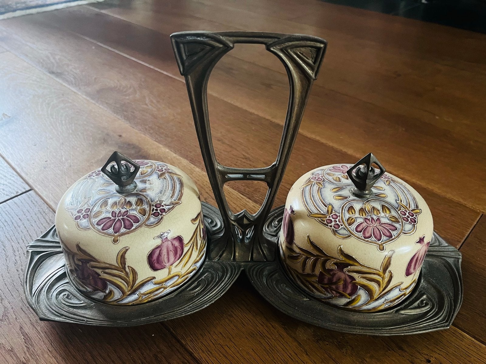 Antieke Art Nouveau kruideniersset, Anno 1906, Antiek en Kunst, Antiek | Keramiek en Aardewerk, Ophalen of Verzenden