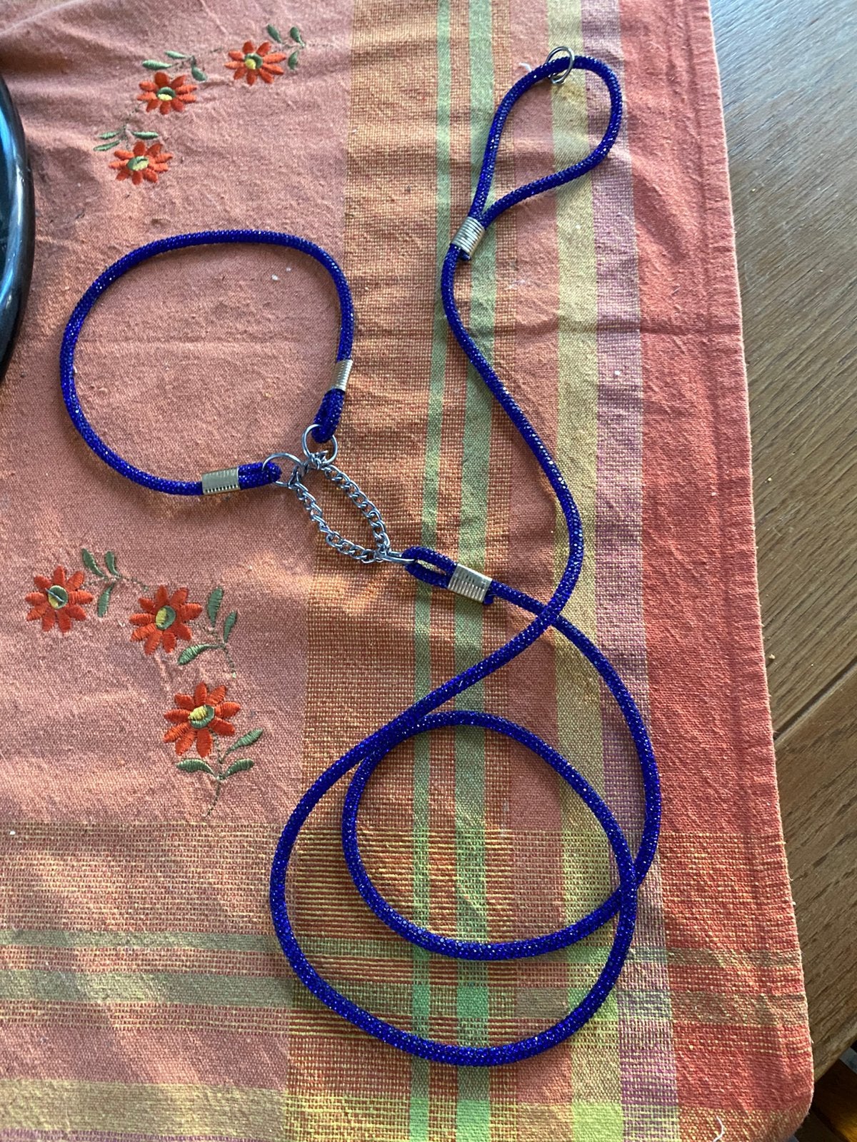 Paarse showlead, Dieren en Toebehoren, Hondenriemen, Ophalen of Verzenden, Nieuw