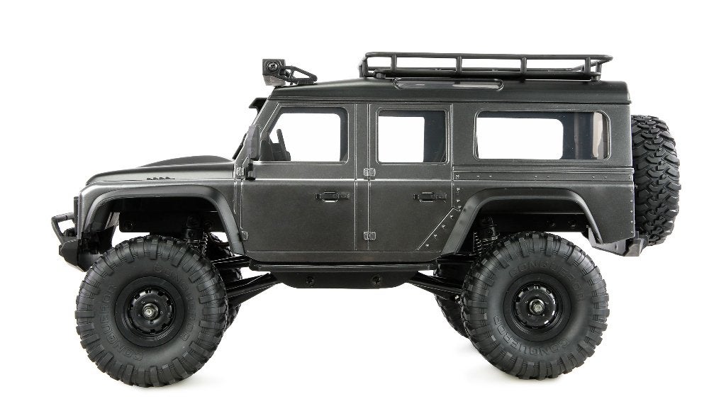 AMXRock Mini-D90 Scale Crawler 4WD 1/16 RTR grey, Ophalen of Verzenden, Nieuw, Overige schalen, Auto offroad