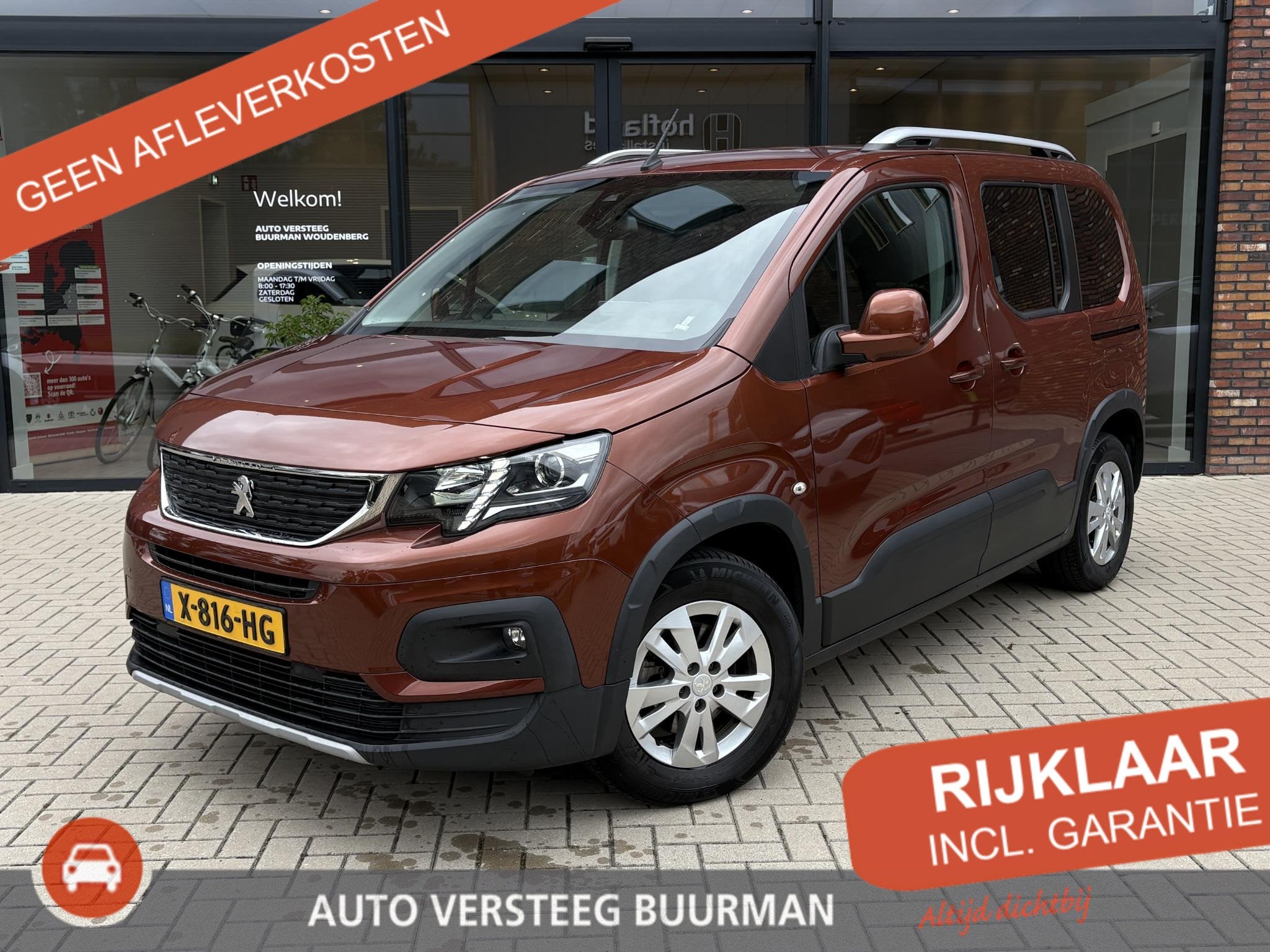 Peugeot Rifter 1.2 Puretech Allure L1 Rolstoelauto Automaat,, Auto's, 12 maanden, Stof, Gebruikt, Euro 6