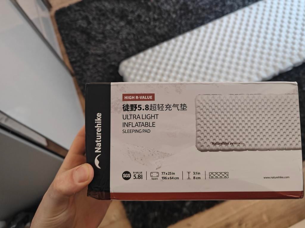 Naturehike R5.8 Lichtgewicht Slaapmat Ultra Licht & Comfort, Ophalen of Verzenden, Nieuw, 1-persoons