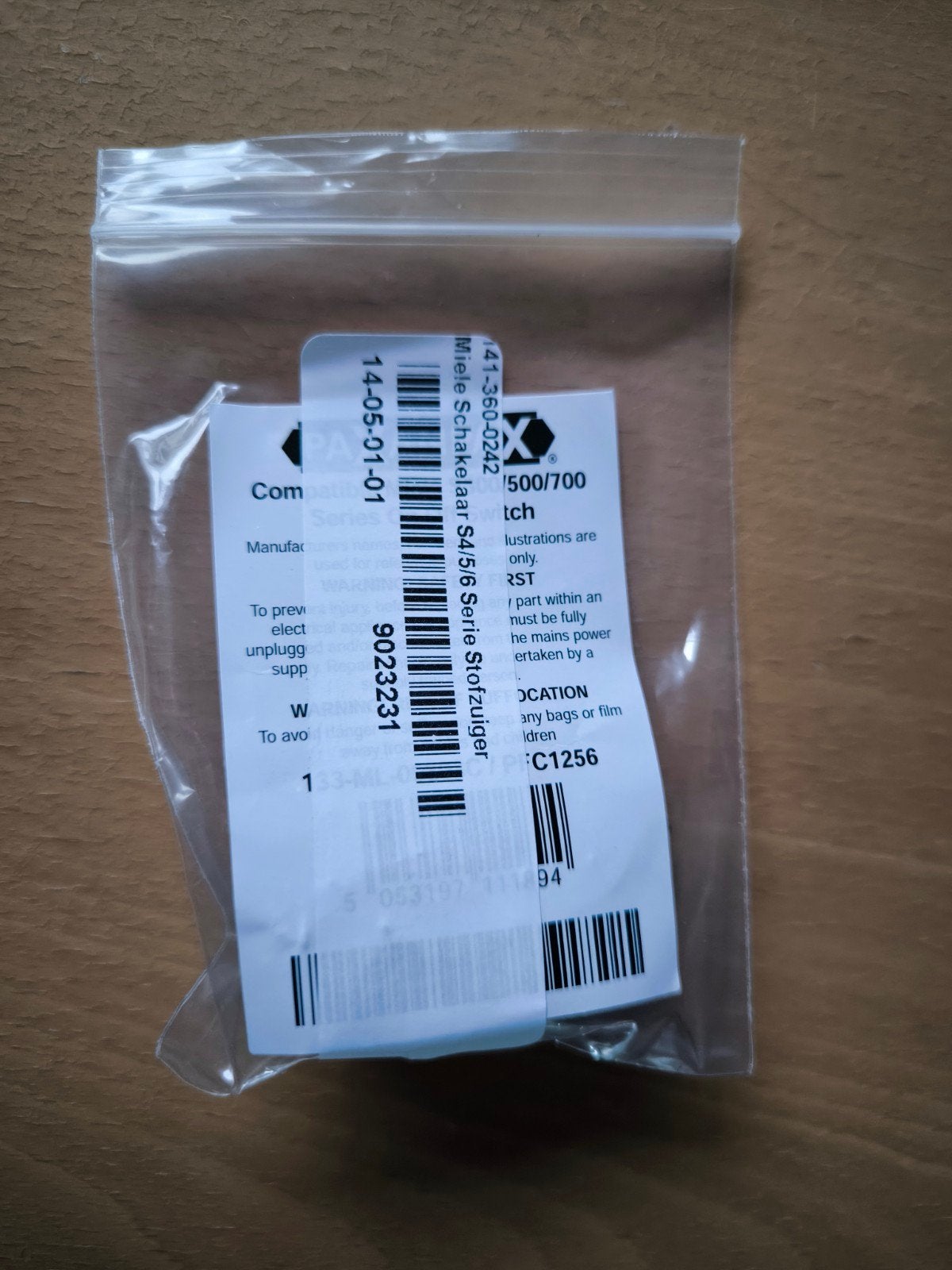 Miele Schakelaar S4/S5/S6 Serie Stofzuiger, Ophalen of Verzenden