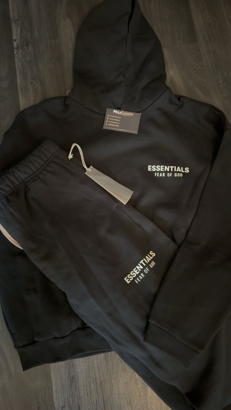 Essentials Fear of God Zwart Trainingspak Hoodie Jogger, Ophalen of Verzenden, Nieuw