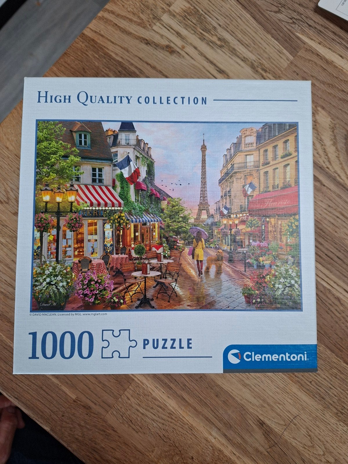Clementoni Legpuzzel Parijs Eiffeltoren 1000 stukjes, Ophalen of Verzenden, 500 t/m 1500 stukjes, Nieuw, Legpuzzel