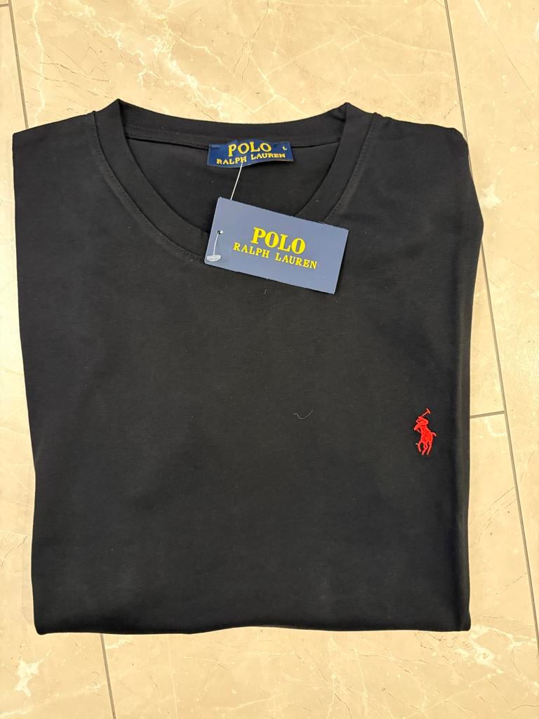 Polo Ralph Lauren T-shirt Zwart, Ophalen of Verzenden, Zo goed als nieuw, Maat 52/54 (L), Zwart