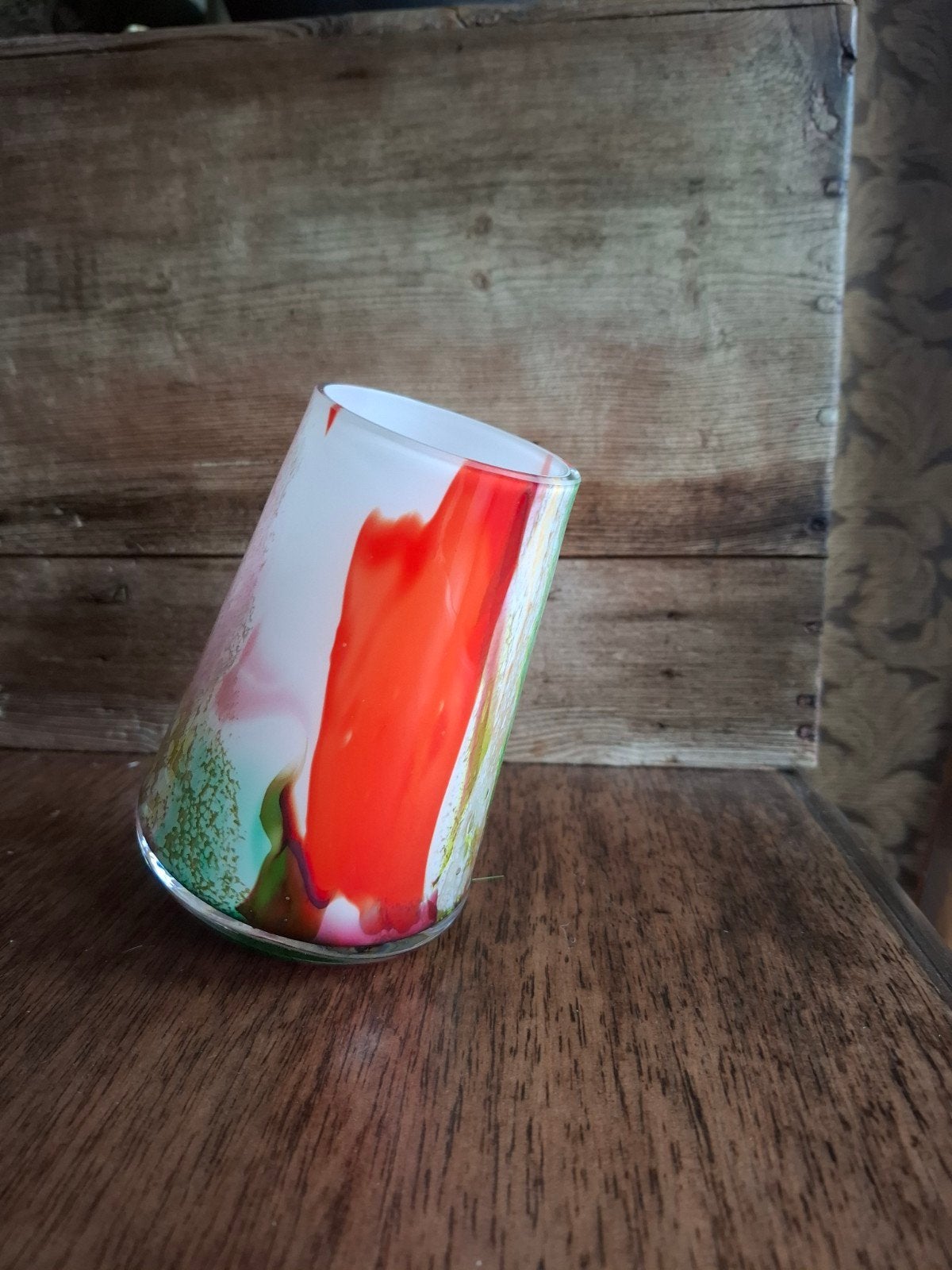 FIDRIO vaas, Huis en Inrichting, Ophalen of Verzenden, Zo goed als nieuw, Glas, 15 cm