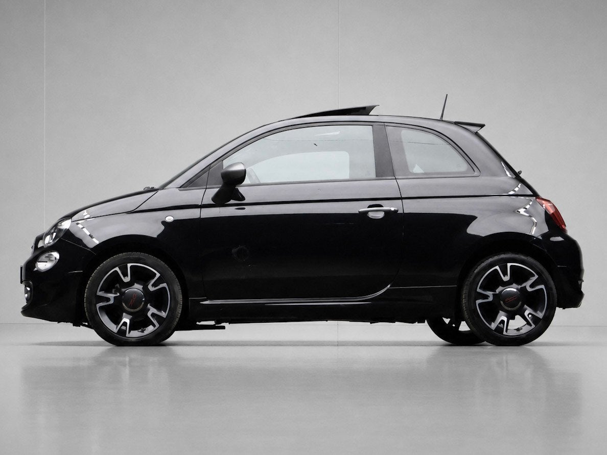 Fiat 500 1.0 Hybrid Sport (SCHUIFDAK,APPLECARPLAY,NAVI,PDC,D, Auto's, Gebruikt, 4 stoelen, Zwart, Origineel Nederlands