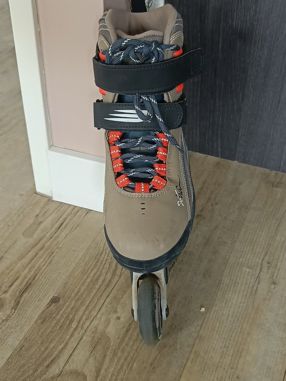 Bauer X-TRA 5.5 Inline Skates - Maat 42.5 met bescherming, Bauer, Heren, Ophalen of Verzenden, Zo goed als nieuw