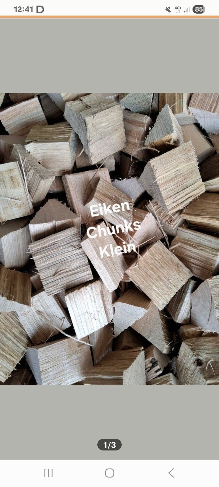 Te koop.... Eiken Rookhout...zonder schors, Tuin en Terras, 6 m³ of meer, Ophalen of Verzenden, Eikenhout, Blokken