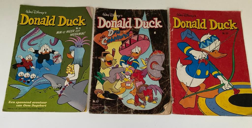 Donald Duck stripboeken - 3 stuks uit 1980, Boeken, Stripboeken, Meerdere stripboeken, Ophalen of Verzenden, Gelezen