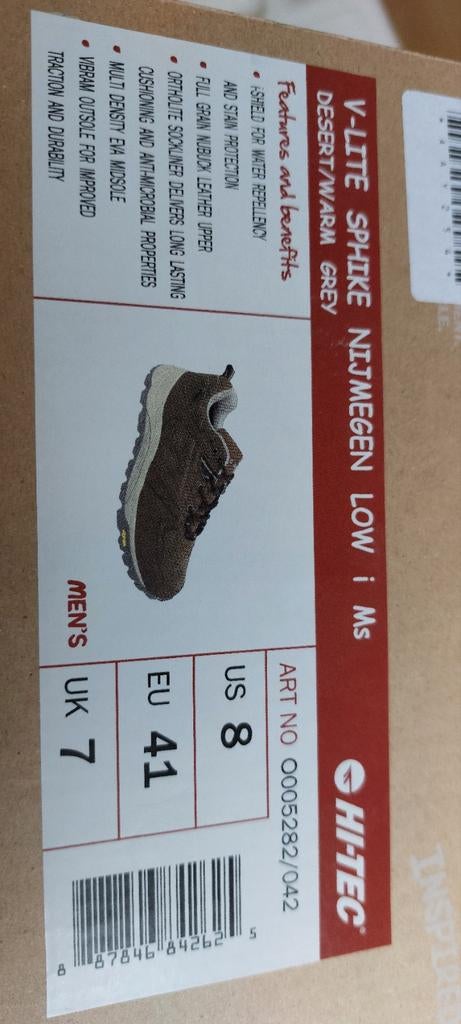 Nieuwe Hi-tec V-Lite Nijmegen Low wandelschoenen, maat 41, Ophalen of Verzenden