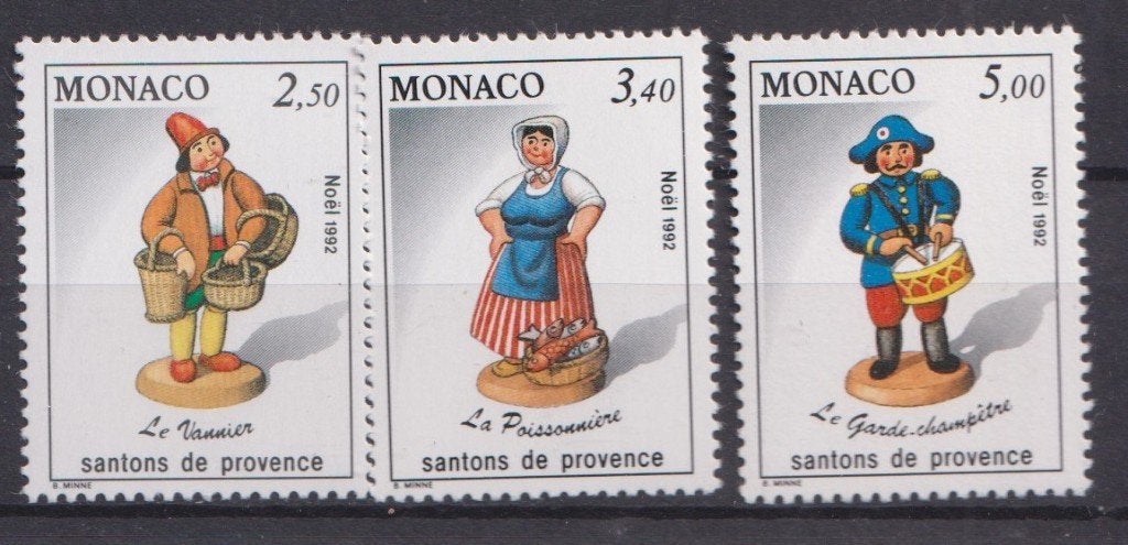 Monaco 1992; Kerst, kribbefiguren, Michel 2091-2093.** PF., Ophalen of Verzenden, Monaco, Postfris