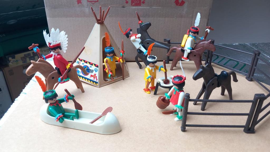 Playmobil 3406 SuperSet indianen, Ophalen of Verzenden, Gebruikt