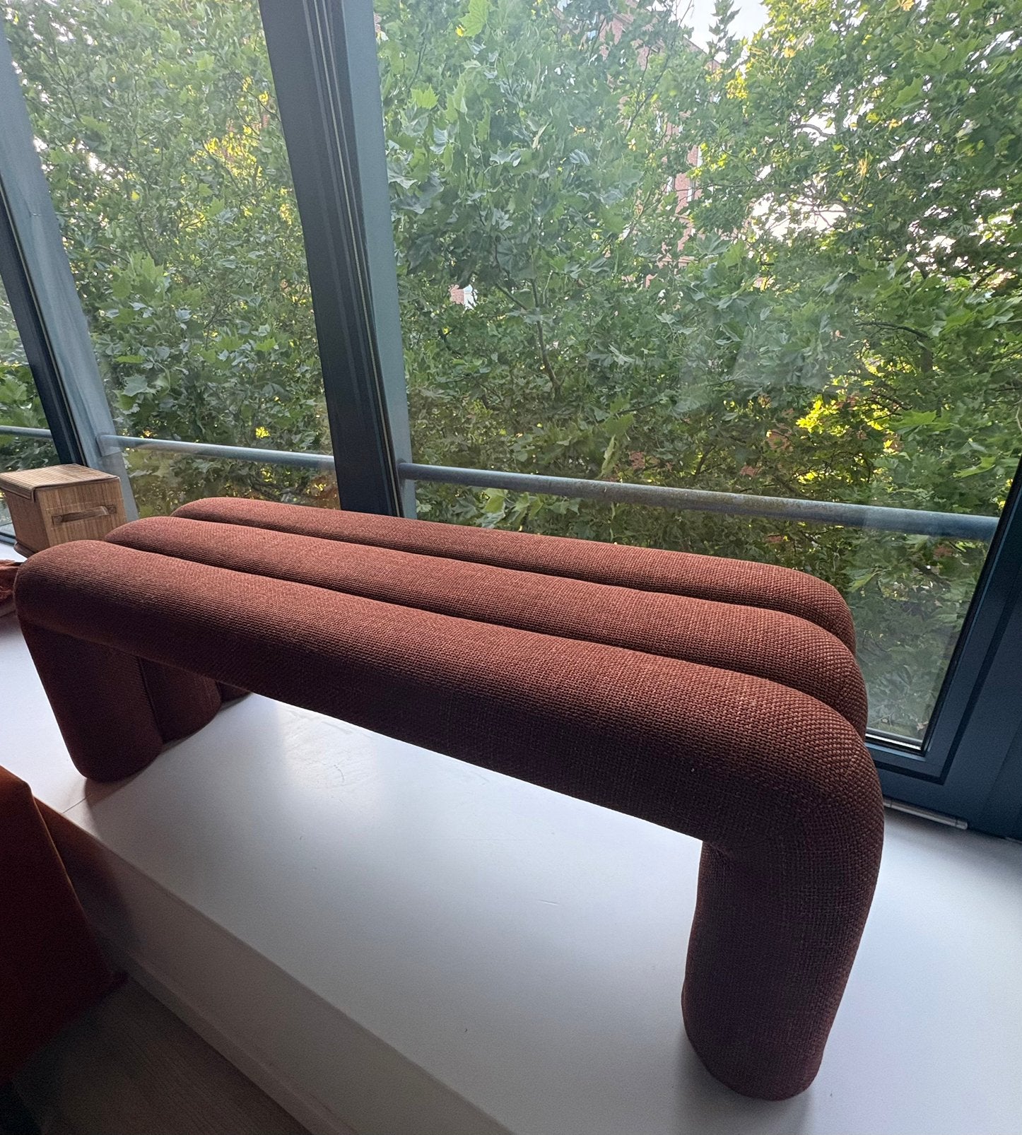 Bankje Livorno Kwantum, Huis en Inrichting, Banken | Voetenbanken en Poefen, Ophalen, Minder dan 50 cm, 100 tot 125 cm, Zo goed als nieuw