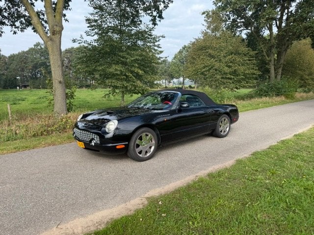 Ford Thunderbird 3.9 V8 Convertible 2002, Auto's, Automaat, Achterwielaandrijving, Gebruikt, Zwart