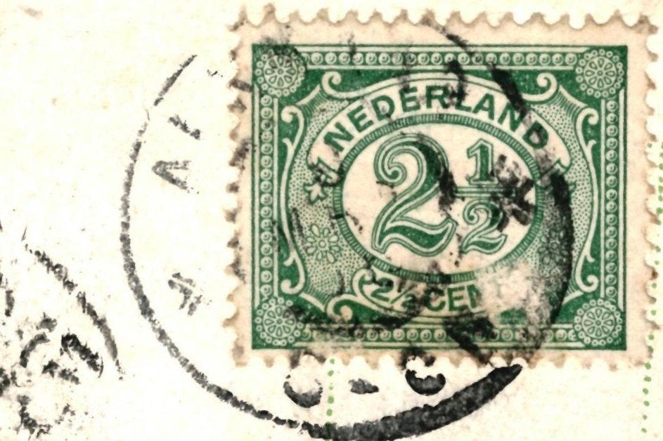 936001 Alkmaar De Hout 1906 Gelopen met zegel, Ophalen of Verzenden, Voor 1920, Gelopen, Noord-Holland