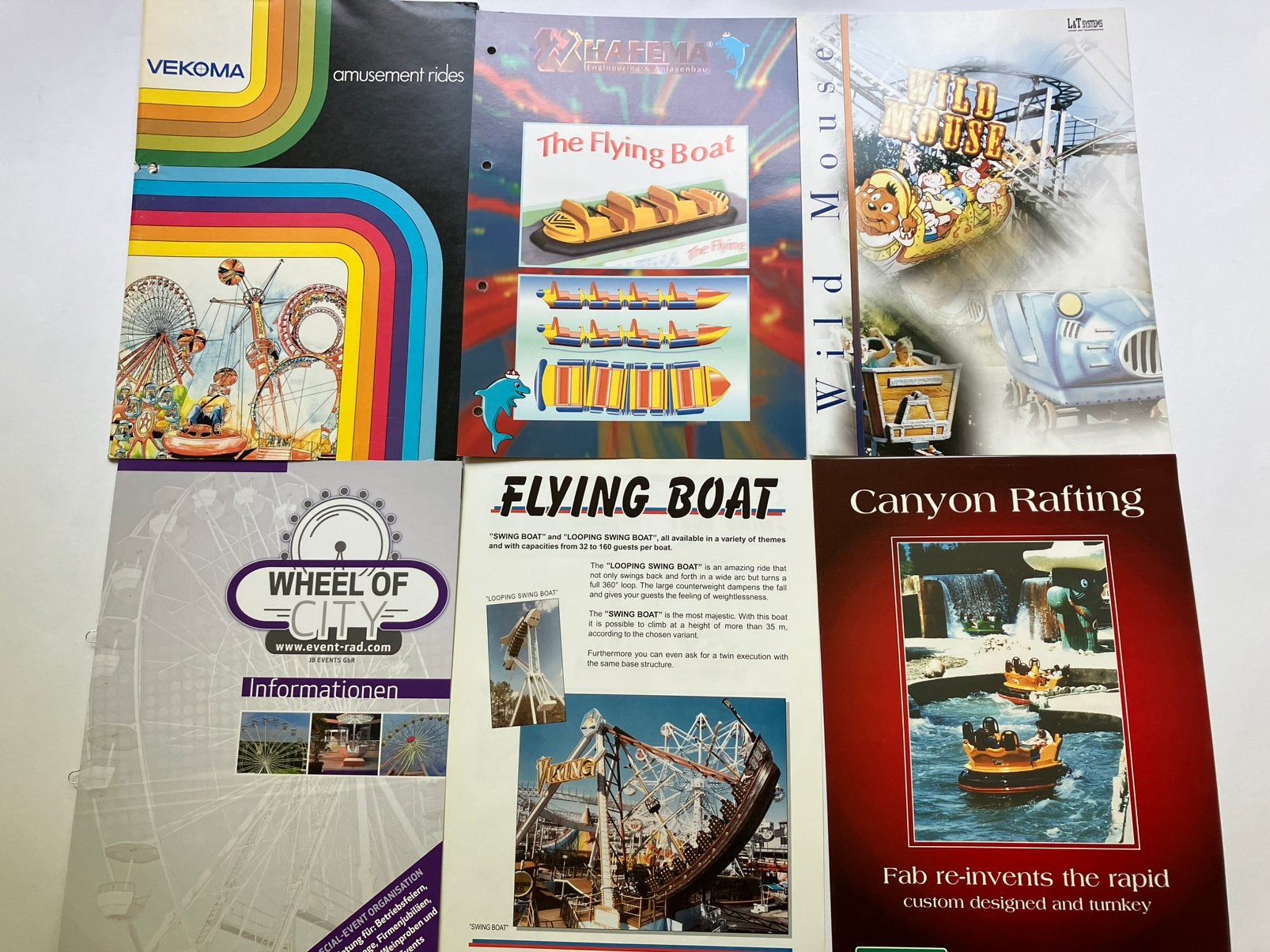 Brochures van attracties pretparken / kermis, Ophalen of Verzenden, Gebruikt, Overige typen