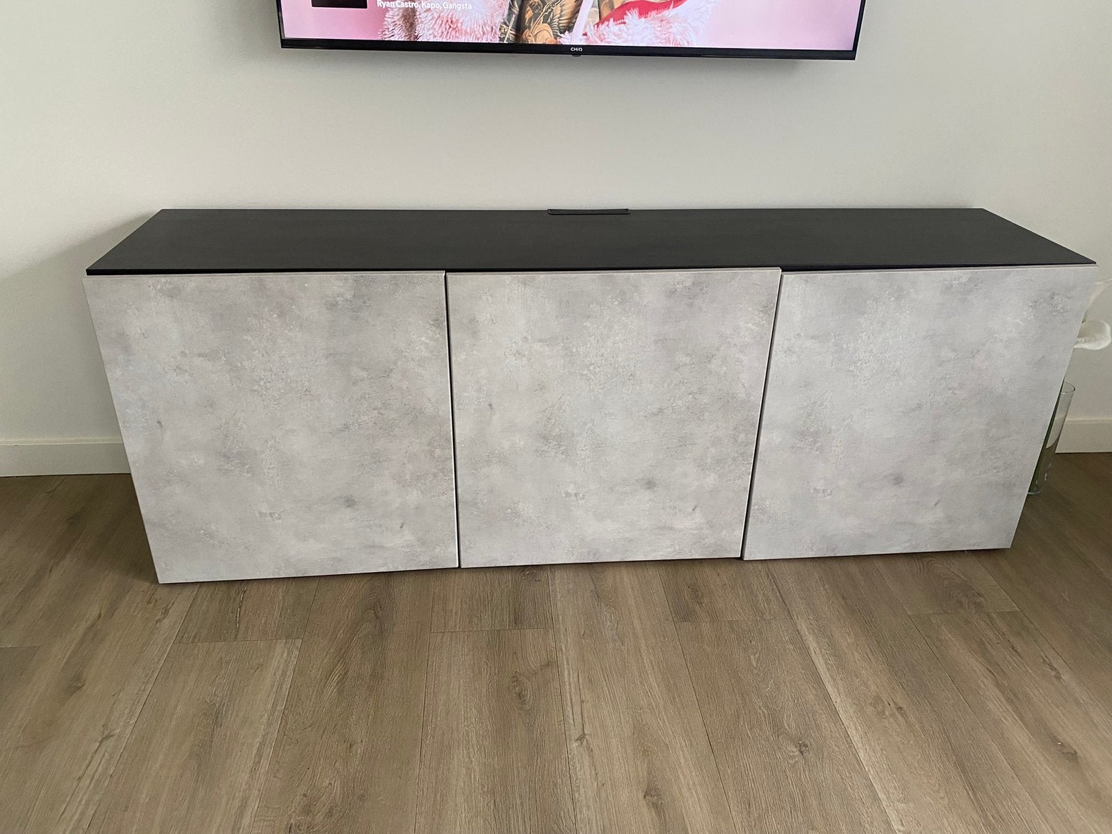 BESTA tv-meubel (Ikea), Huis en Inrichting, Ophalen of Verzenden, Zo goed als nieuw, 25 tot 50 cm, 150 tot 200 cm