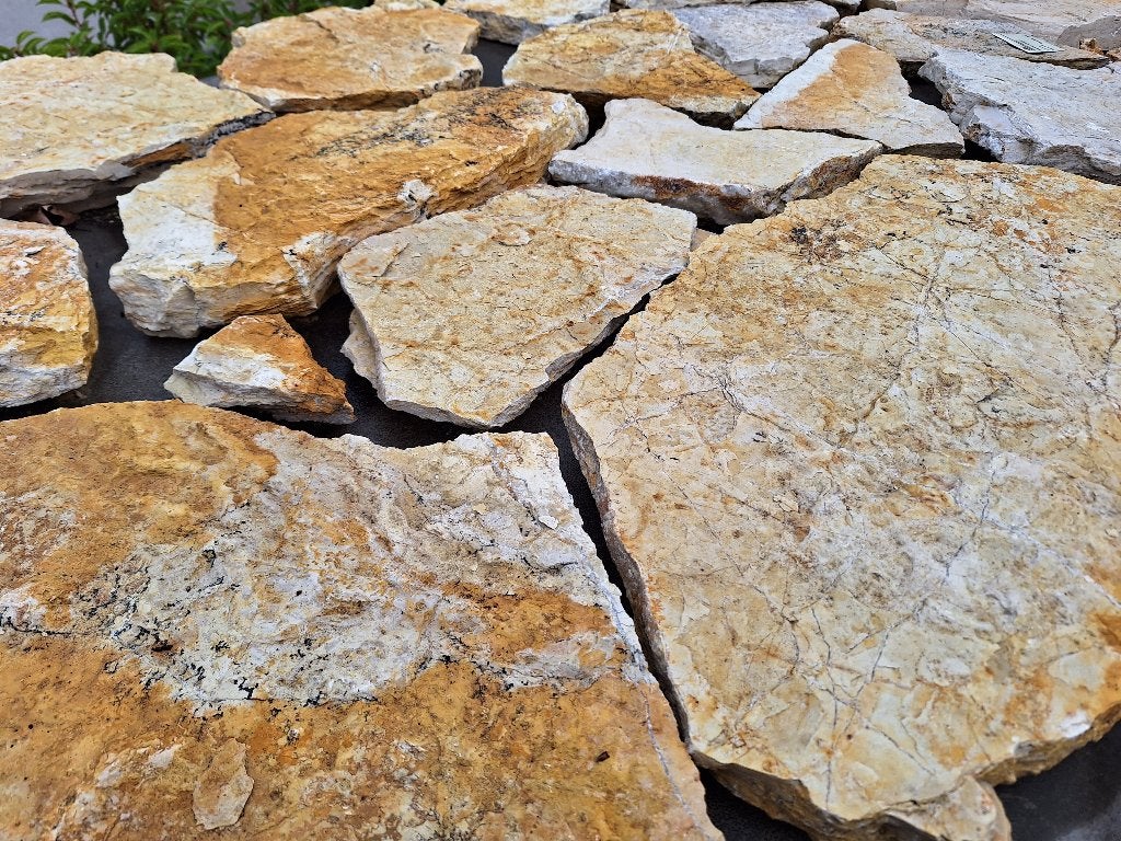 flagstones Bourgogne € 27,95 p-m2, Tuin en Terras, Tegels en Klinkers, Ophalen of Verzenden, Nieuw, Natuursteen, Terrastegels