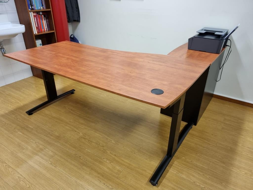 Kersenhouten bureau met ordnerkastje, Huis en Inrichting, Ophalen