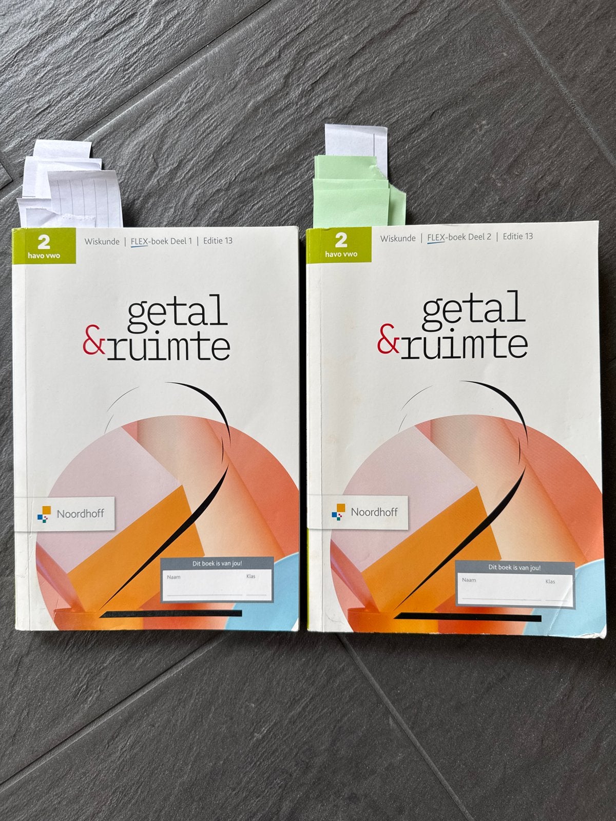 Getal & Ruimte Wiskunde FLEX-boek Deel 1 & 2 Havo/Vwo 2, Boeken, Ophalen of Verzenden, Gelezen, HAVO, Wiskunde A