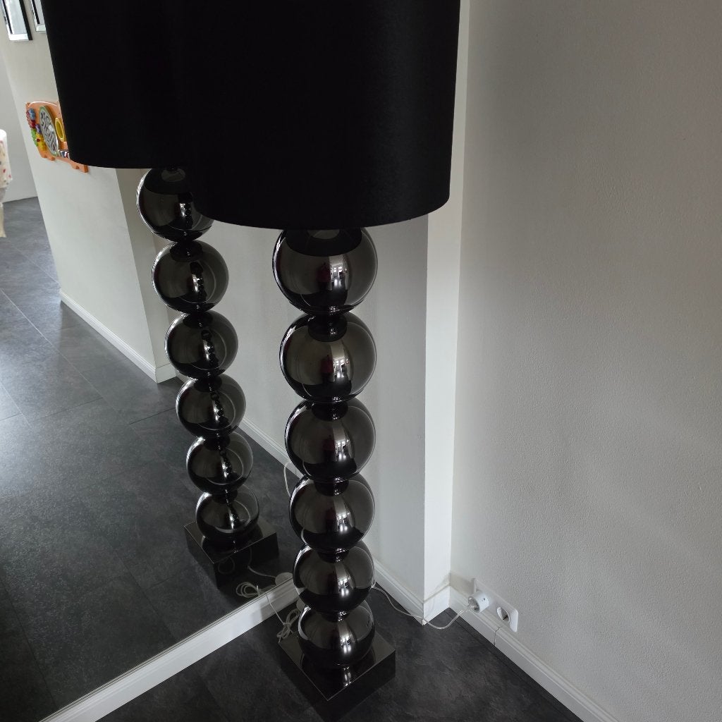 Bollenlamp zwart, Ophalen, Zo goed als nieuw, E27 (groot), 150 tot 200 cm