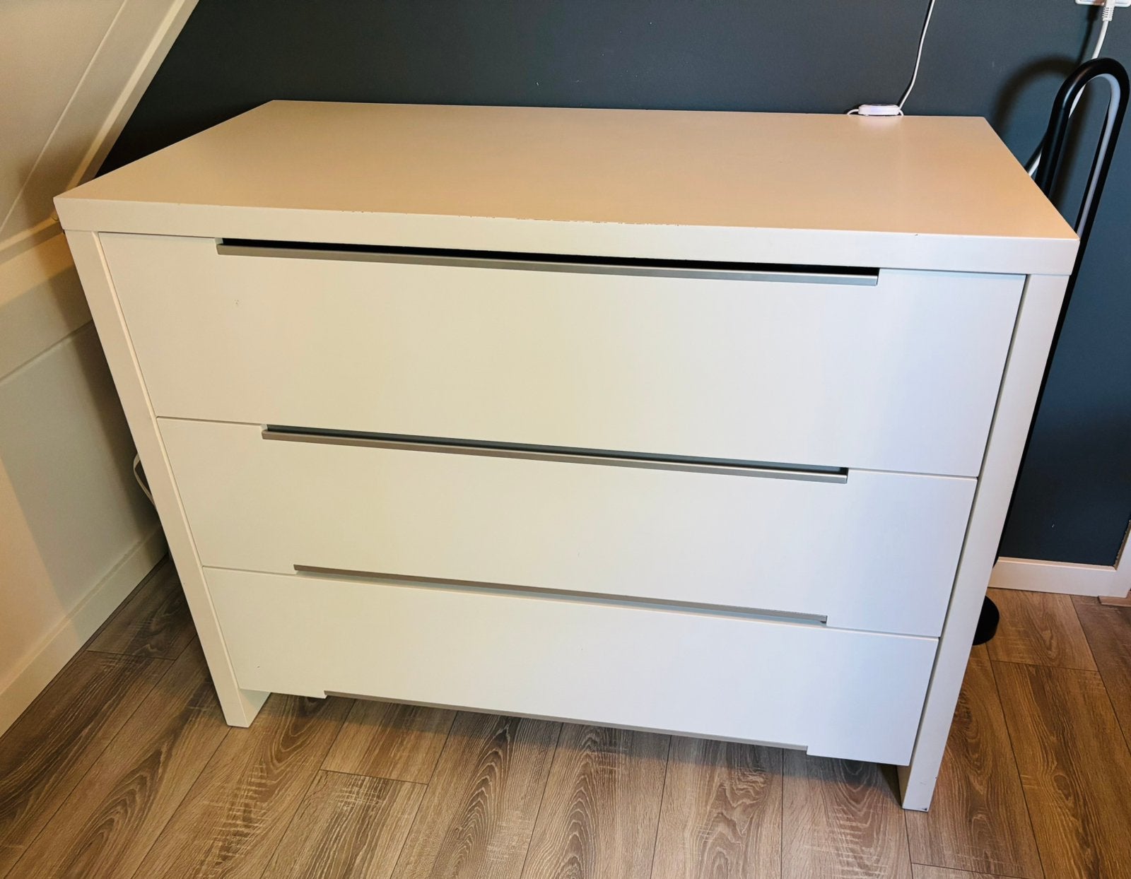 Commode/ladekast hoogglans wit, Ophalen, Gebruikt, 100 cm of meer, Minder dan 50 cm