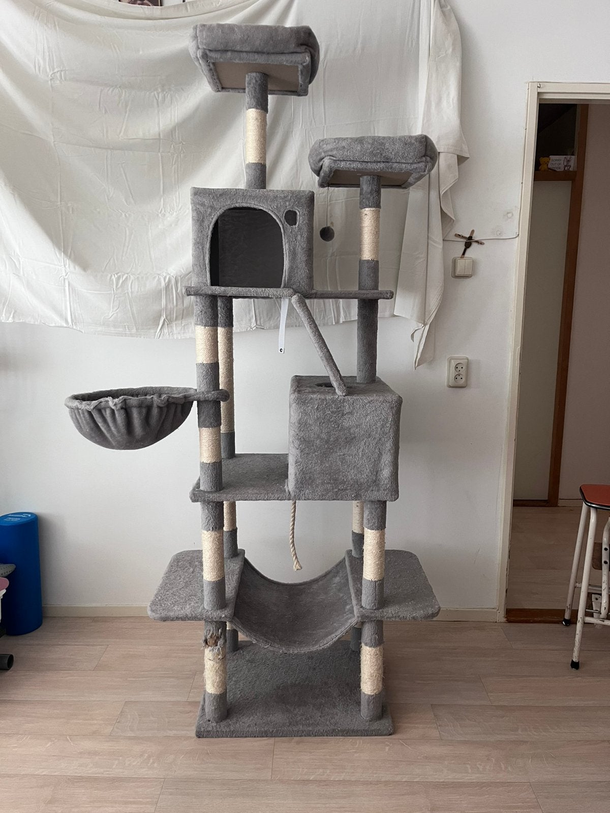 Super grote Feandrea kattenboom van ruim 2 meter xxl maat, Ophalen, Gebruikt, Krabpaal