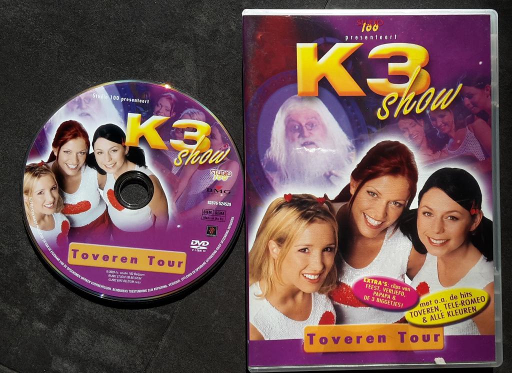 DVD - K3 Show Toveren Tour, Cd's en Dvd's, Dvd's | Kinderen en Jeugd, Zo goed als nieuw, Tv fictie, Overige genres, Alle leeftijden