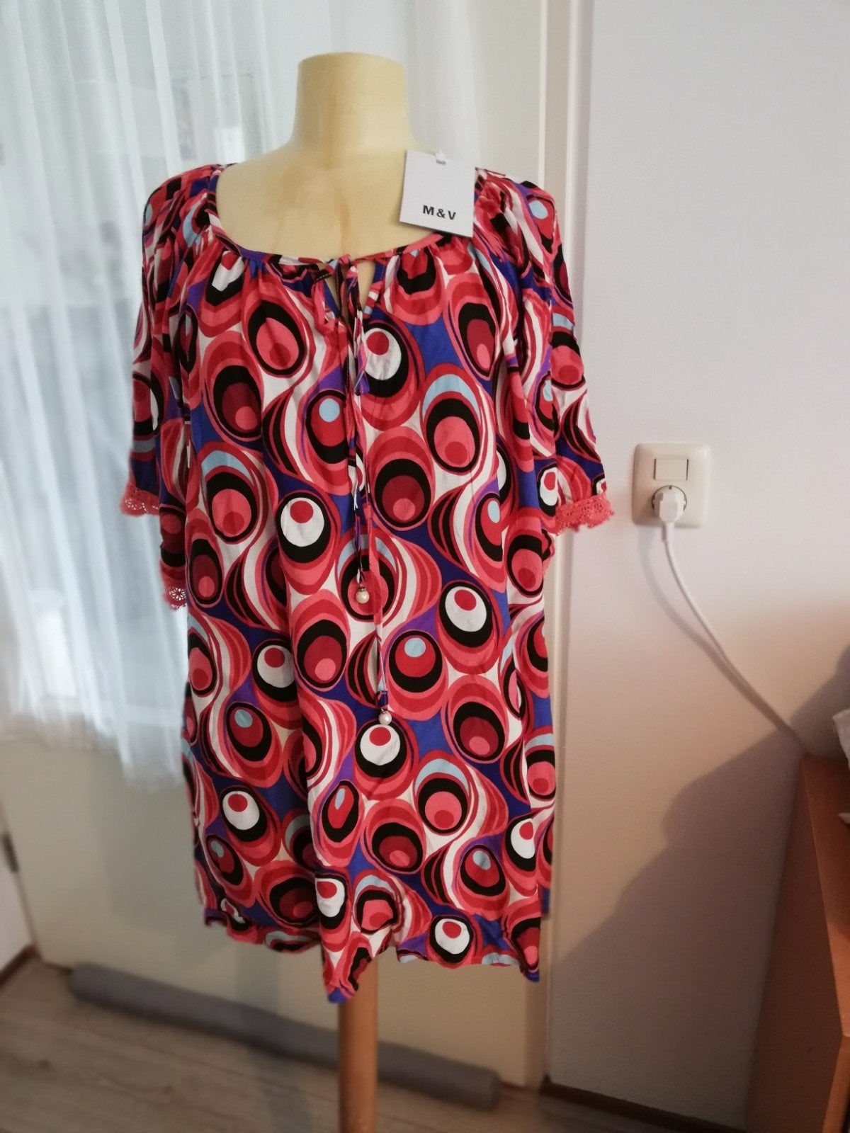 M&V nieuwe blouse cotton mt 46 48 met kaartje eraan, Overige kleuren, Verzenden, Maat 46/48 (XL) of groter, Nieuw