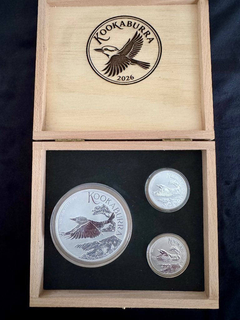 12 oz Kookaburra zilver munten partij, Postzegels en Munten, Ophalen of Verzenden, Zilver
