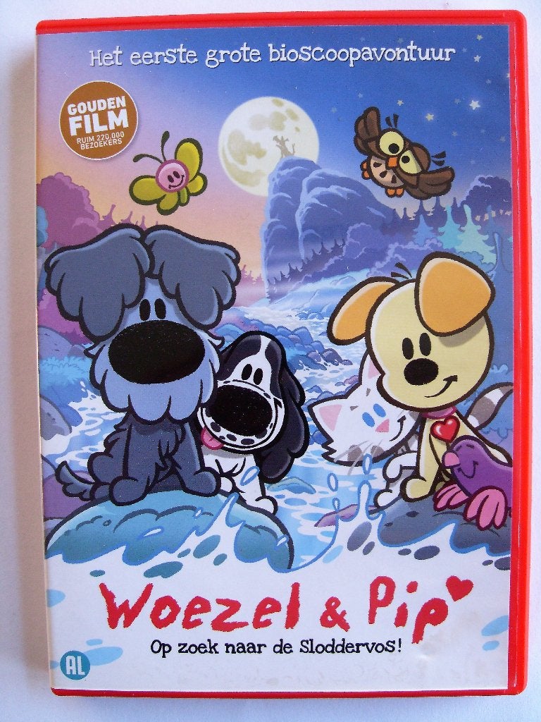 Woezel en Pip op zoek naar de sloddervos (originele dvd), Europees, Animatie, Alle leeftijden, Zo goed als nieuw