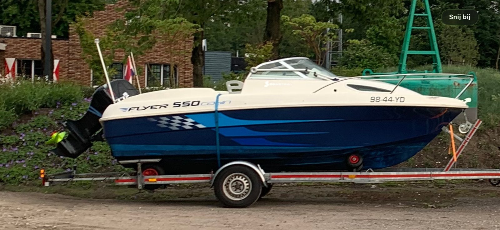 Speedboot 70 pk 4 takt orgineel suzuki, Watersport en Boten, Speedboten, Overige merken, Gebruikt, 1.00 - 1.50 meter, 70 pk