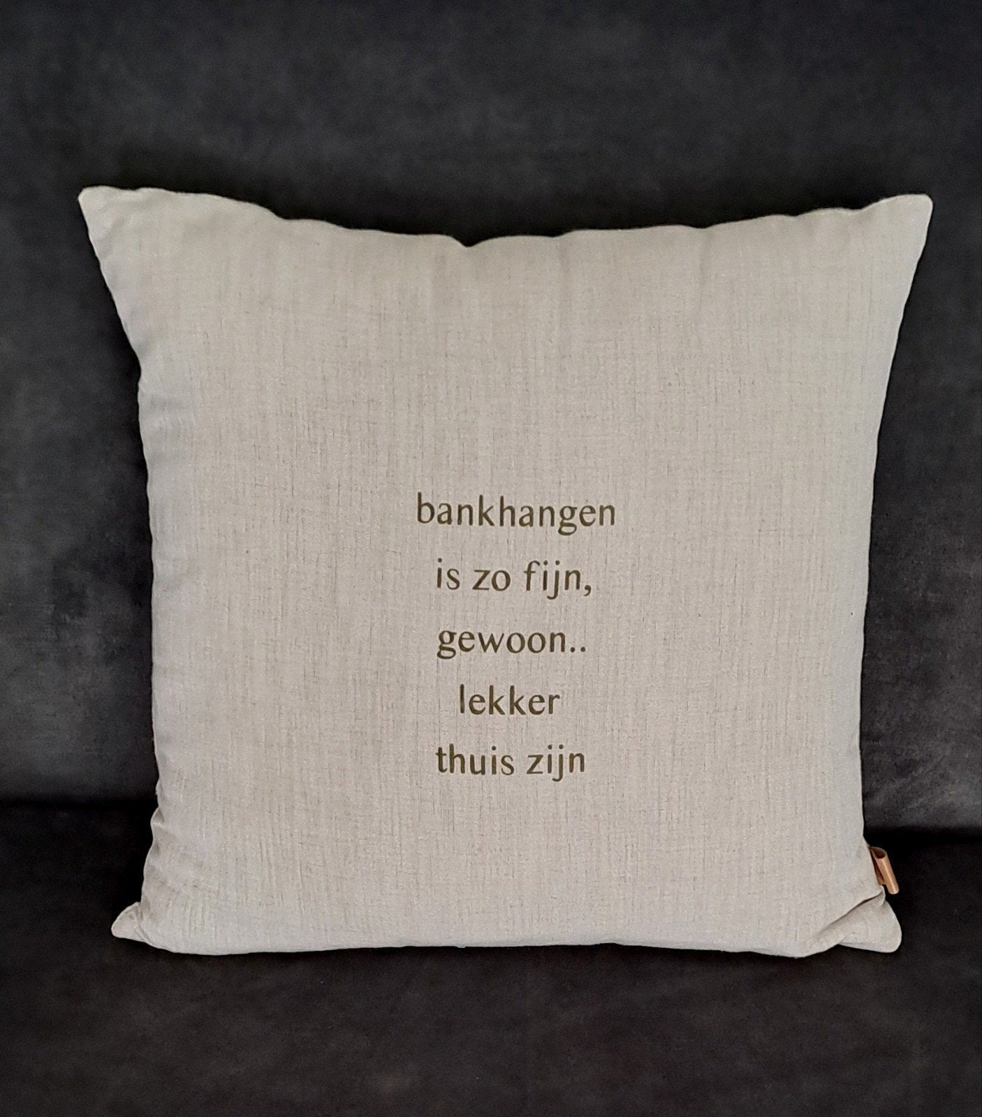 Kussen van het merk: Zusss /Linnen, Huis en Inrichting, Woonaccessoires | Kussens, Ophalen of Verzenden, Zo goed als nieuw, Vierkant