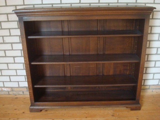 Massief eiken boekenkast, Huis en Inrichting, Ophalen, 100 tot 150 cm, Eikenhout, Zo goed als nieuw