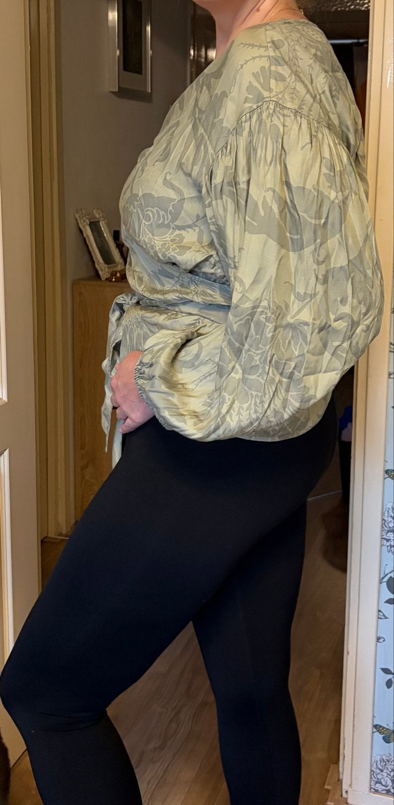 Ted Baker overslagblouse maat 4 (XL), Verzenden, Nieuw, Maat 46/48 (XL) of groter, Groen