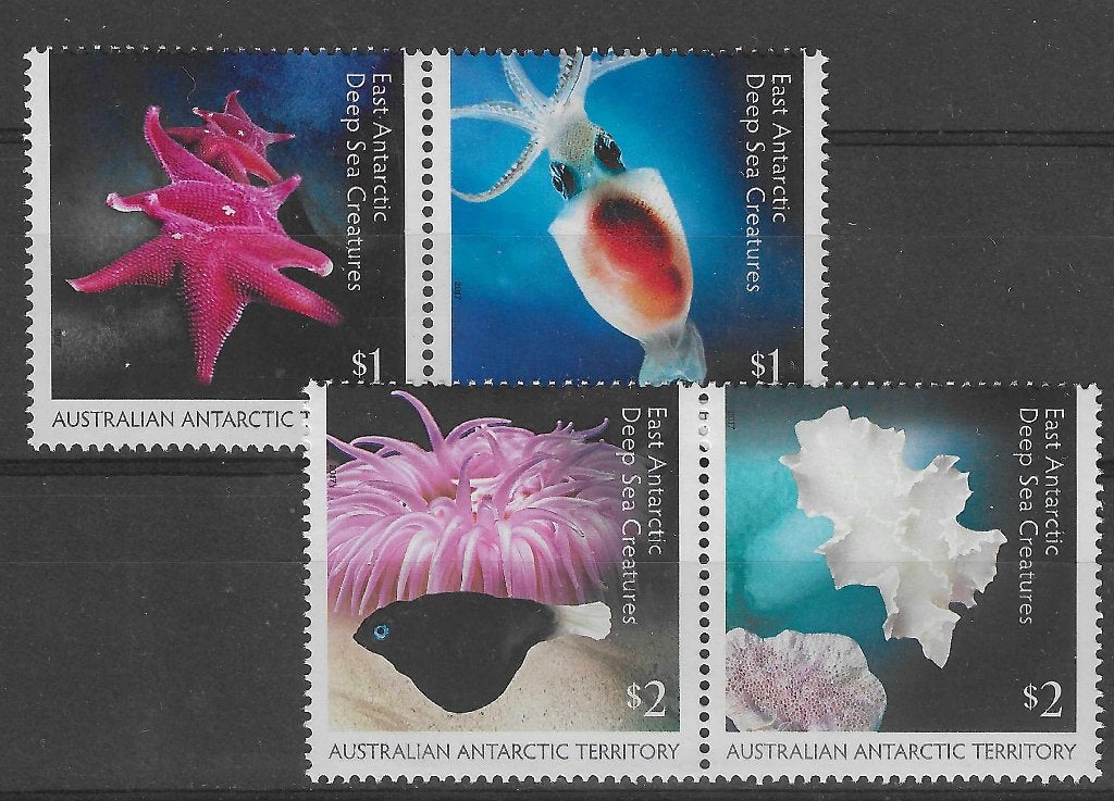 AAT 2017, mi 247/50 Deep Sea Creatures postfris, Ophalen of Verzenden, Postfris