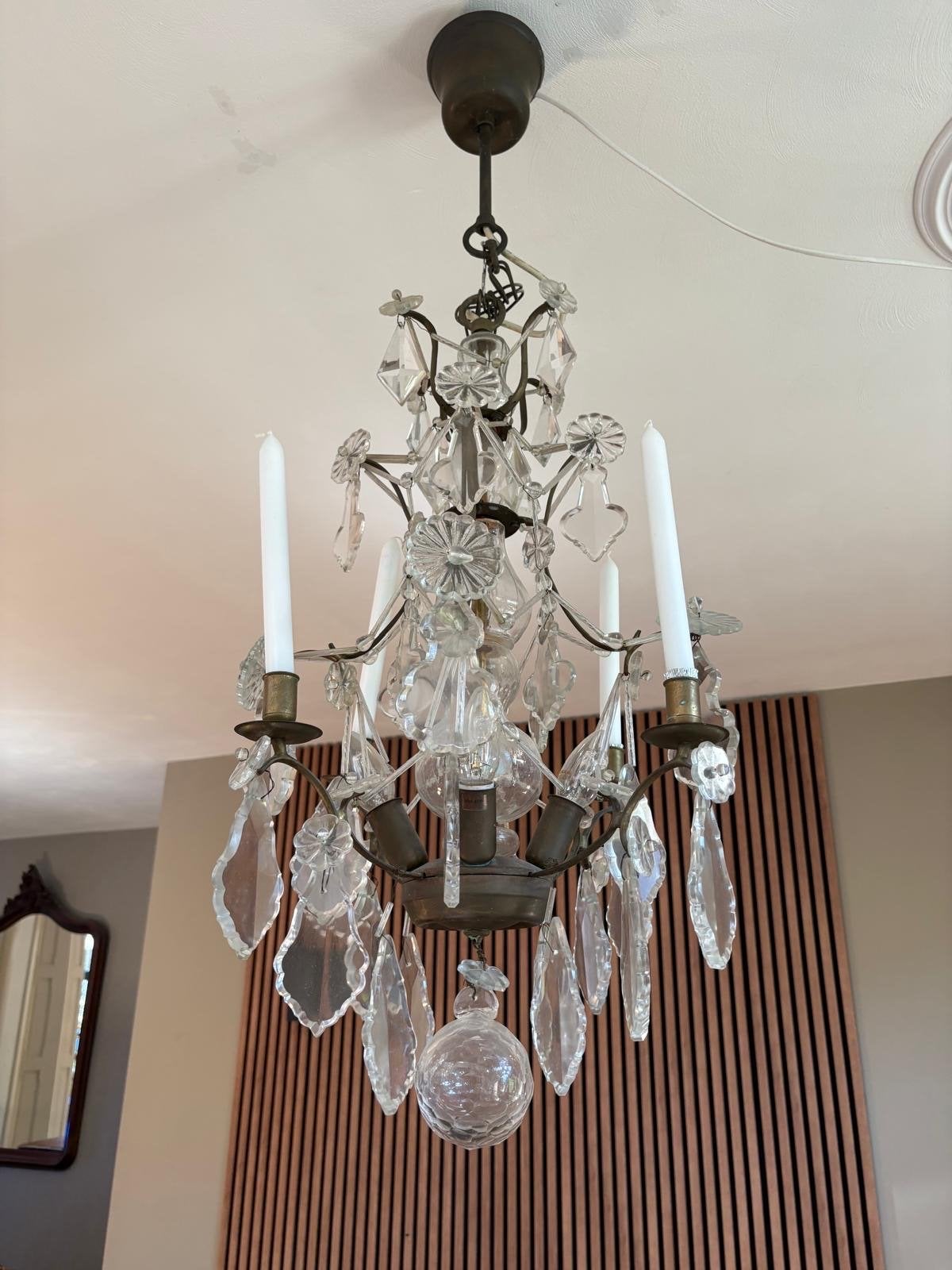 IKEA Sturehof Kroonluchter - Klassieke Hanglamp, Huis en Inrichting, Ophalen, Gebruikt, Glas, E14 (klein)