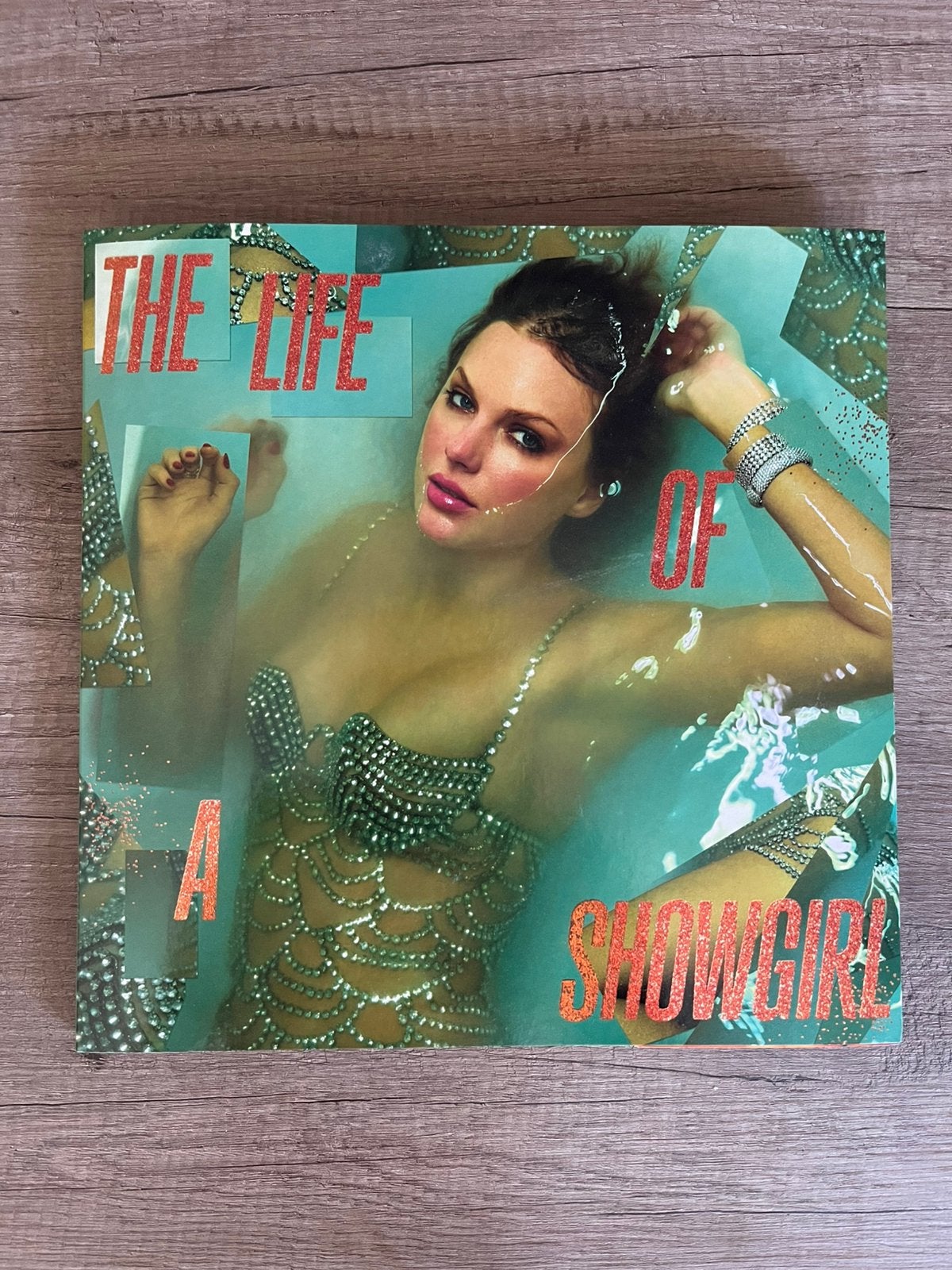 Taylor Swift - The Life Of A Showgirl - oranje glitter vinyl, Cd's en Dvd's, Vinyl | Pop, Ophalen of Verzenden, Zo goed als nieuw