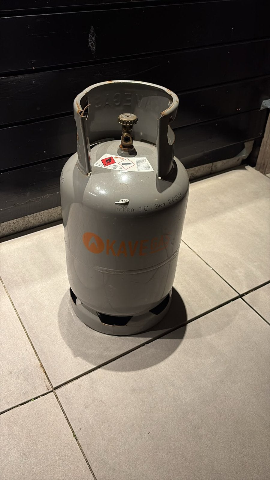 Propaan gasfles, Ophalen, Zo goed als nieuw