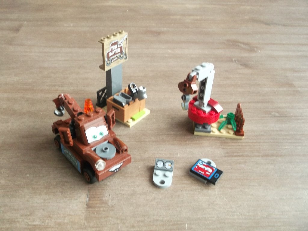 lego junior cars 10733 mater's Junkyard (2017), Ophalen of Verzenden, Gebruikt, Complete set, Lego