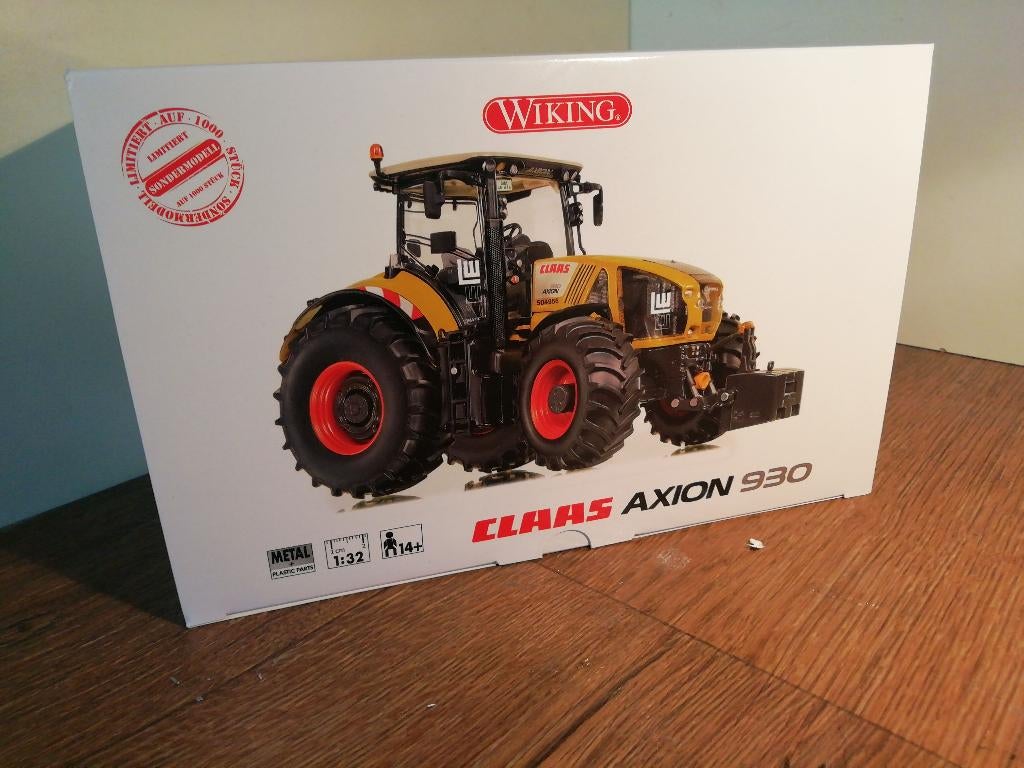 Te koop Wiking Claas Axion 930 Leonhard Weiss Gelimiteerd., Ophalen of Verzenden, Zo goed als nieuw, Tractor of Landbouw, Overige merken