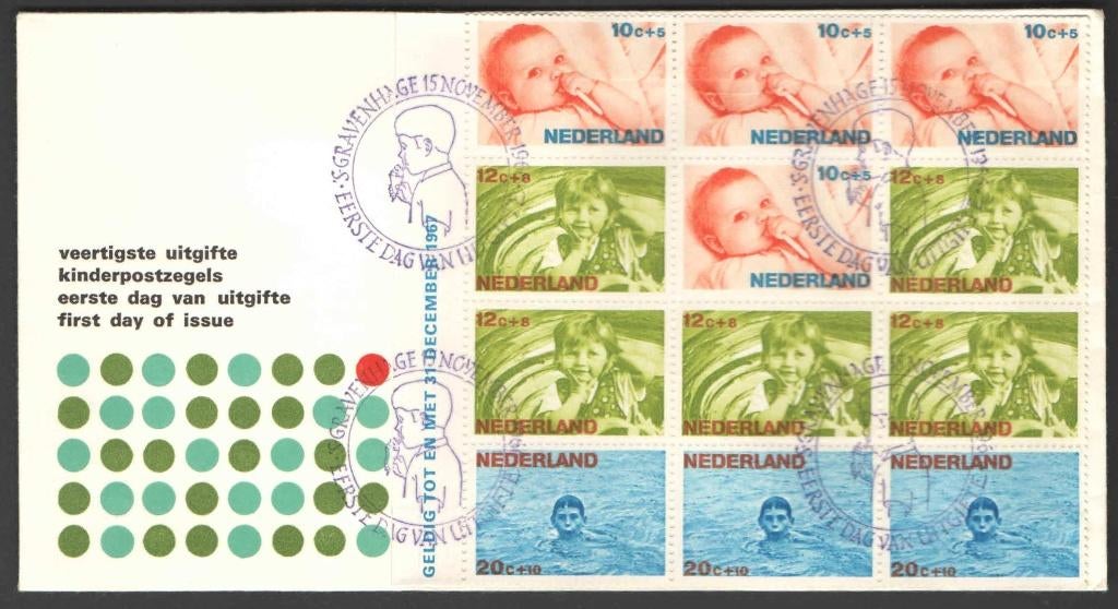 Nederland FDC E81a Zonder Adres, Kinderpostzegels 1966, Ophalen of Verzenden, Onbeschreven, Nederland