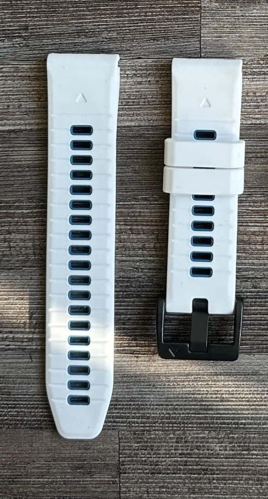24203a Polsbanden Quickfit Garmin 22mm, dubbele kleur, nieuw, Wit, Garmin, Nieuw, Ophalen of Verzenden