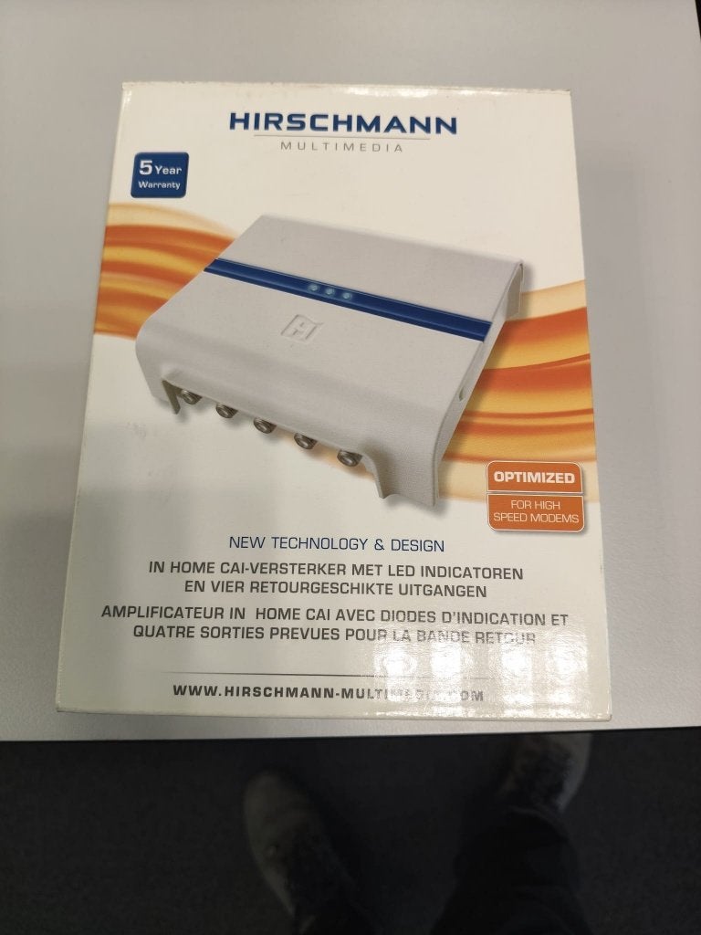 Hirschmann coax versterker, Ophalen of Verzenden, Nieuw, 120 watt of meer, Overige merken