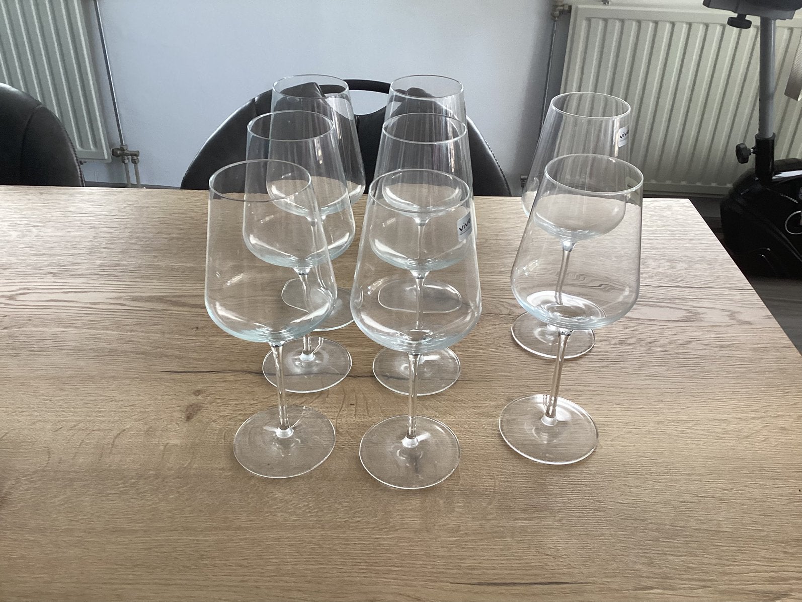Villeroy en Boch. Vivo. Rode wijn glazen 8 stuks., Ophalen, Glas of Glazen, Overige stijlen, Glas