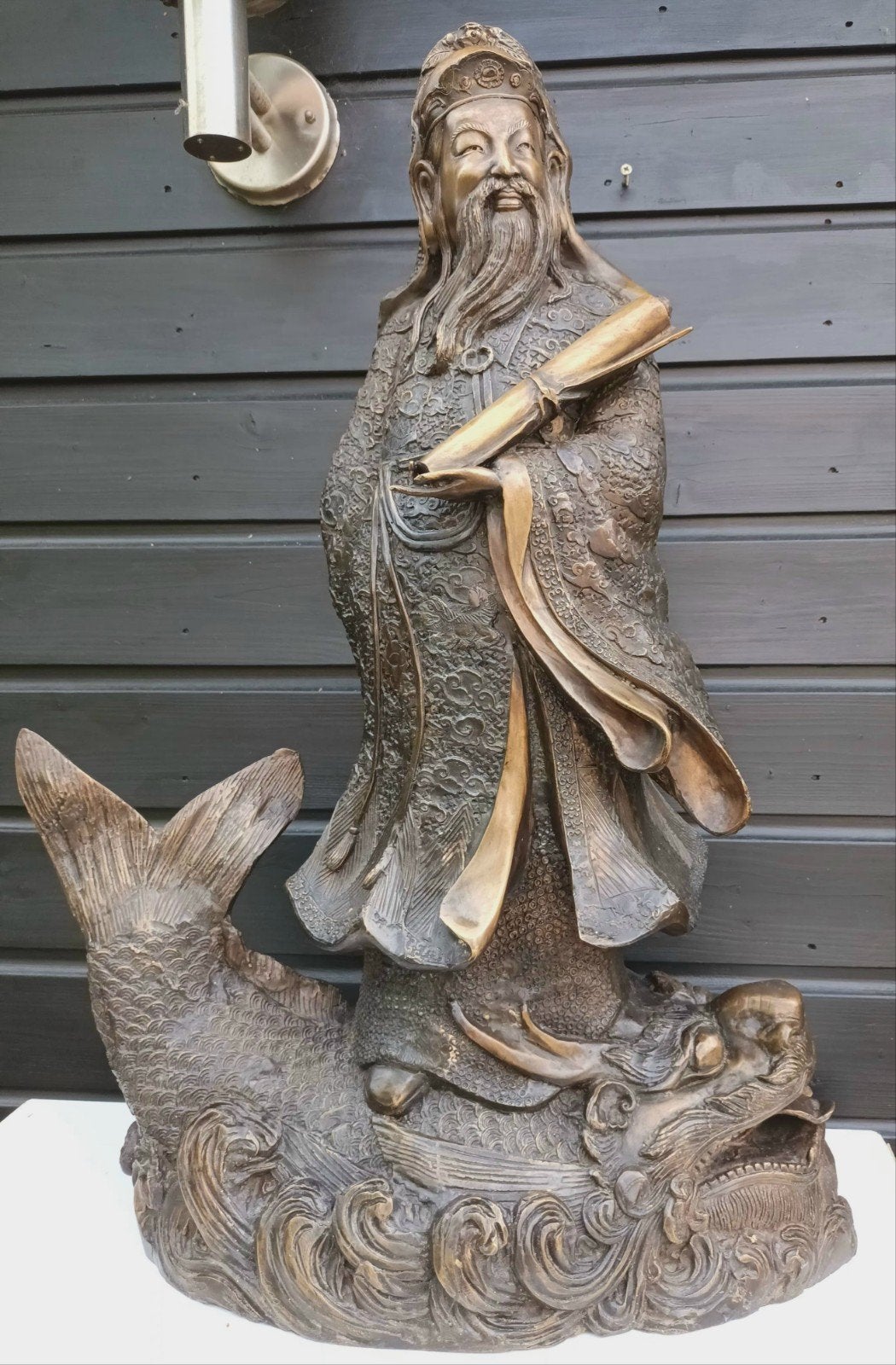 Groot Chinees Bronzen Beeld , Godheid, Ophalen