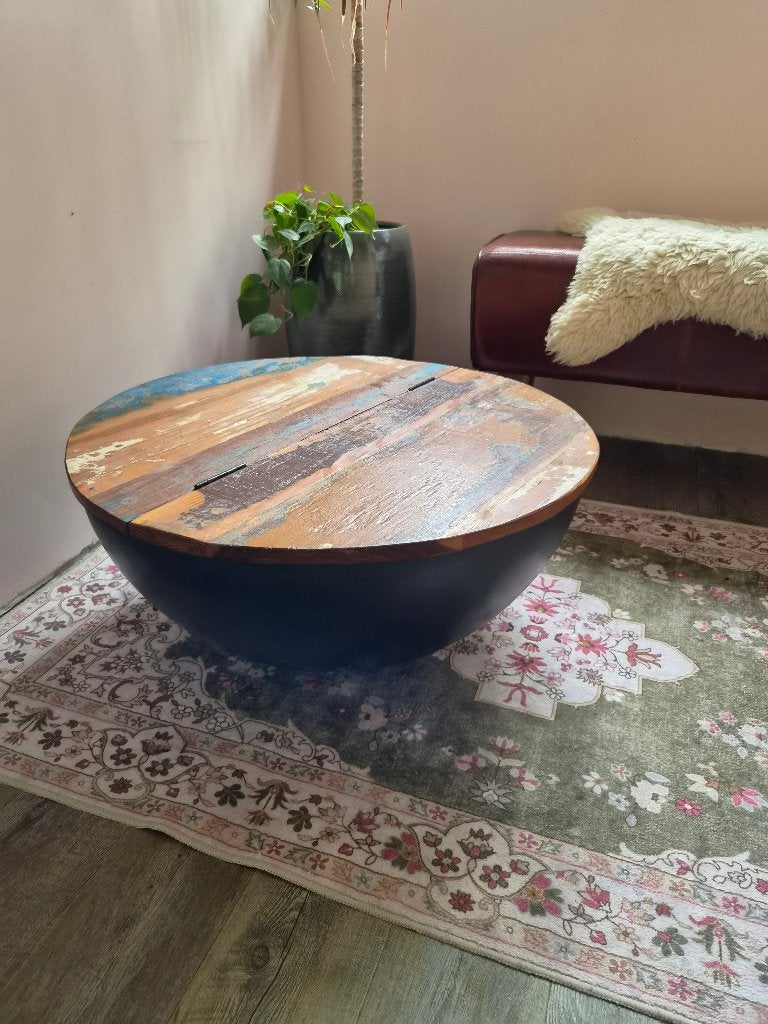 Salontafel, 50 tot 100 cm, Rond, 50 tot 100 cm, Zo goed als nieuw