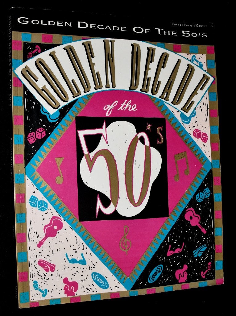 Golden Decade Of The 50's - Piano, Vocal, Guitar (Warner Bro, Gebruikt, Gitaar, Ophalen of Verzenden, Artiest of Componist