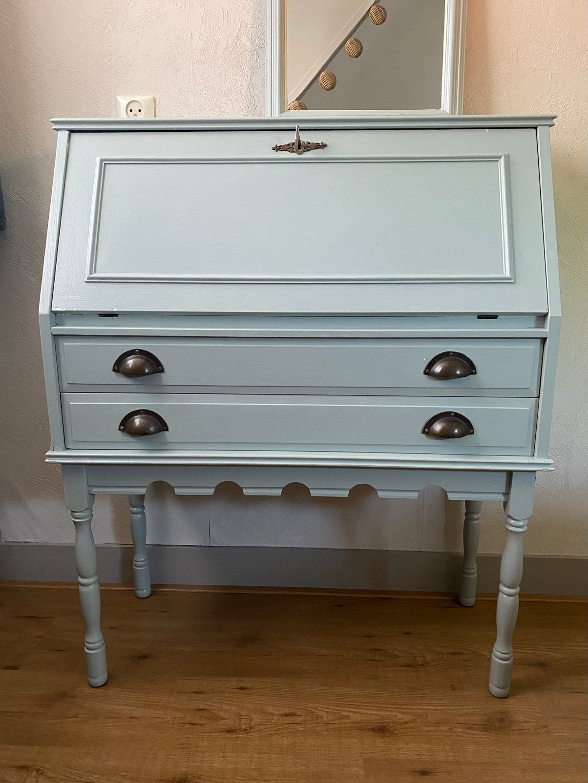 Secretaire / kastje / make-up tafel met spiegel, Ophalen, Gebruikt